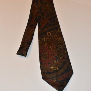 Vintage St Michael Paisley Silk Neck Tie mens
